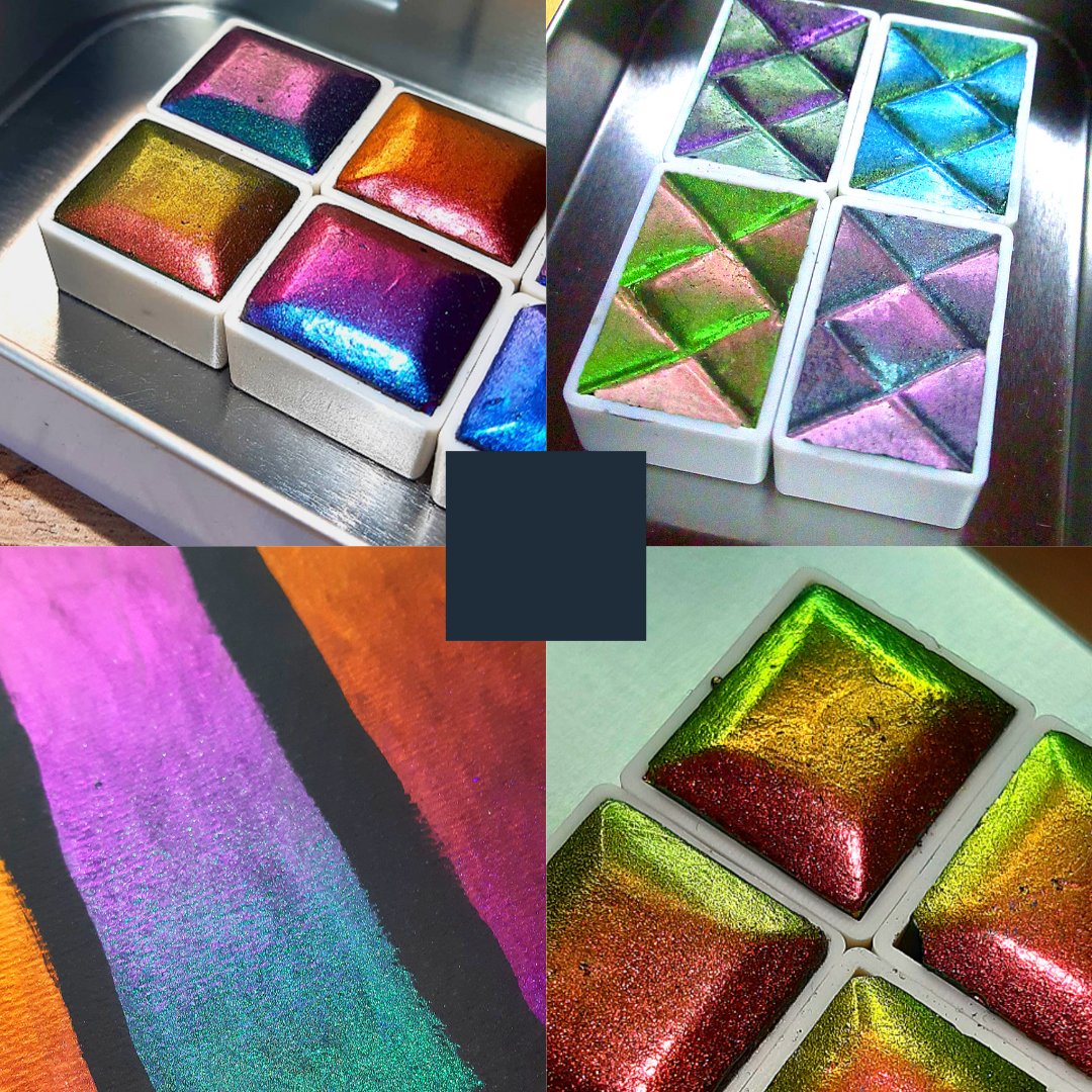 Color Shifting Watercolors from Skrim Watercolors- Color Changing
