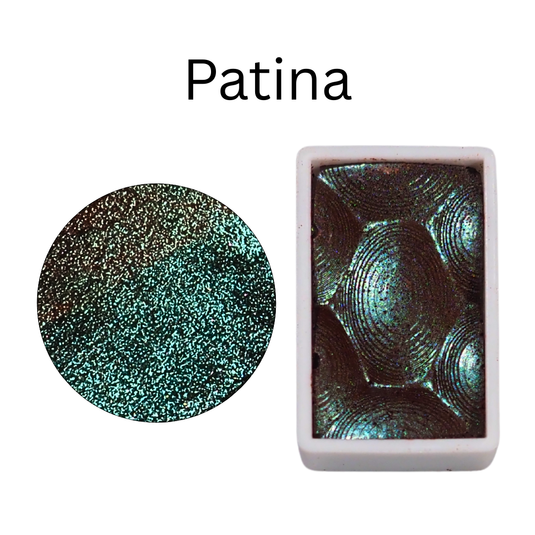 Skrim Mother of Pearls – Shimmer Watercolor Set (6 Full Pan Colors, Metallic & Pearl)