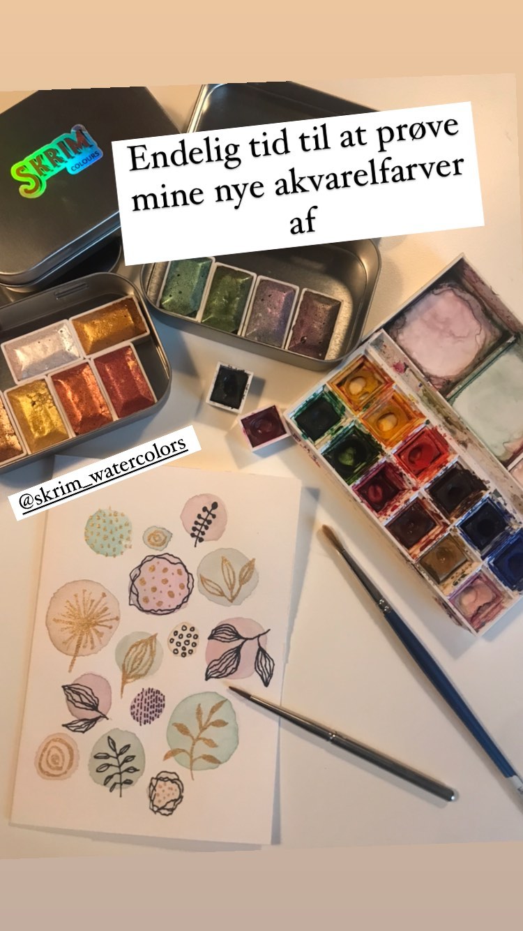 Skrim Pharaoh’s Treasury – Pearl & Metallic Watercolors, Full Pan Set (6 Full Pan Colors)