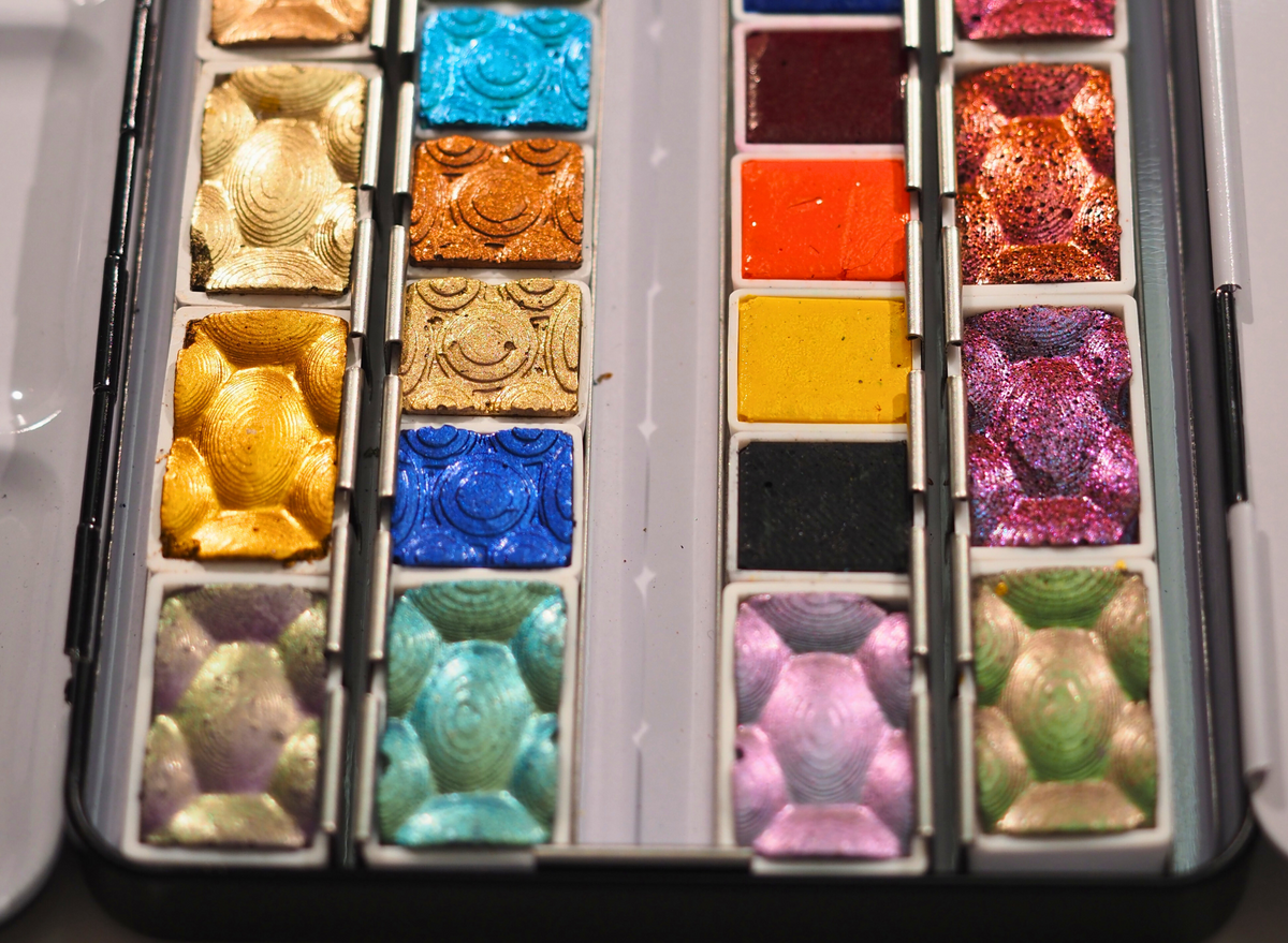 Skrim Bombastico Box – Complete Artist Watercolor Set with 59 Handmade ...