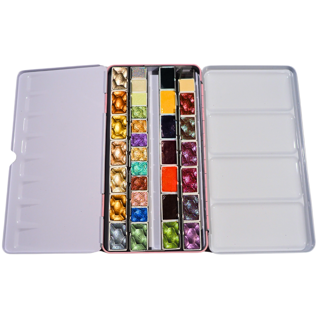 Skrim Bombastico Box – 61‑Color Watercolor Bundle – 2‑Box Set (Metallic, Glitter, Color‑Shifting) ALL OUR WATERCOLORS INCLUDED