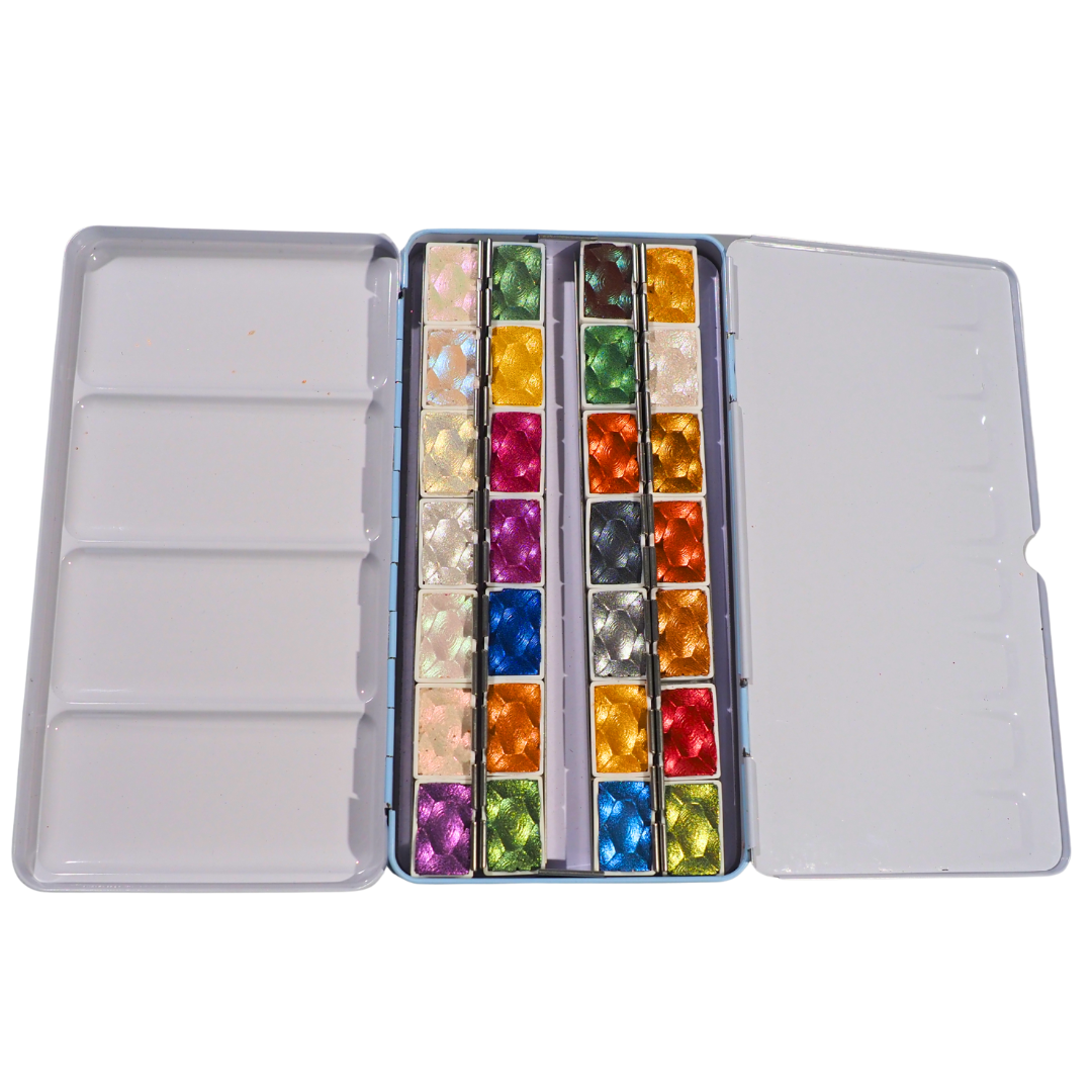 Skrim Bombastico Box – 61‑Color Watercolor Bundle – 2‑Box Set (Metallic, Glitter, Color‑Shifting) ALL OUR WATERCOLORS INCLUDED