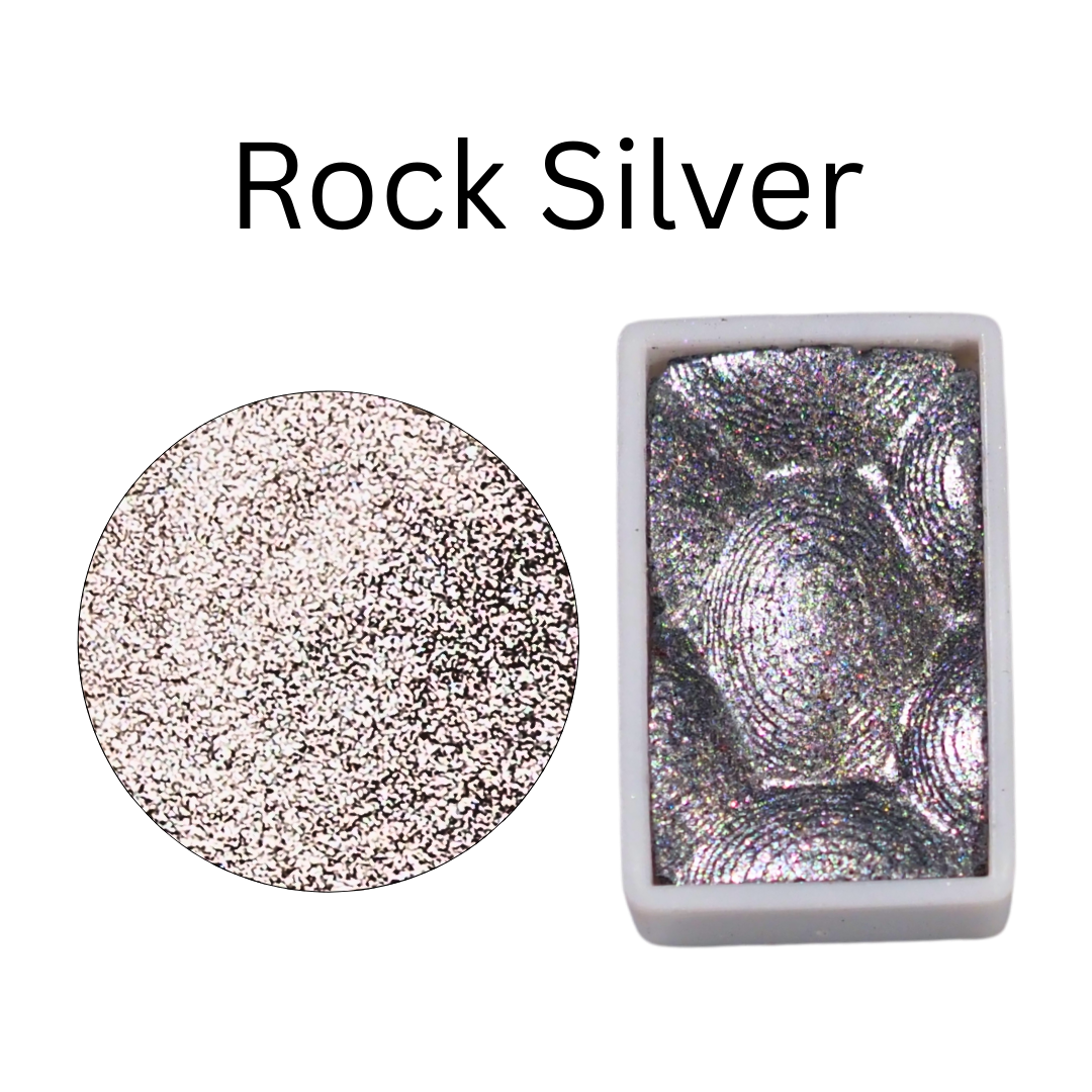 Skrim Mother of Pearls – Shimmer Watercolor Set (6 Full Pan Colors, Metallic & Pearl)